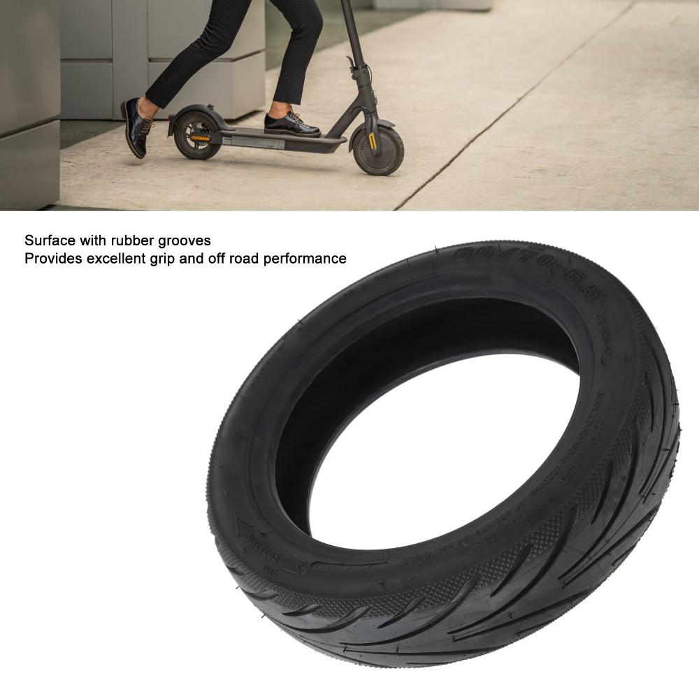 10 Inch Electric Scooter Tire 60/70-6.5 Tubeless Tire Durable Vacuum Tire  Replacement Parts