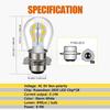 Ruiandsion P15D-25-3 LED Motorrad-Glühbirne Warmweiß AC/DC 6V