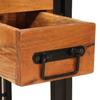 Side Table with Drawers 30 X 30 X 40 Cm Solid Acacia Wood