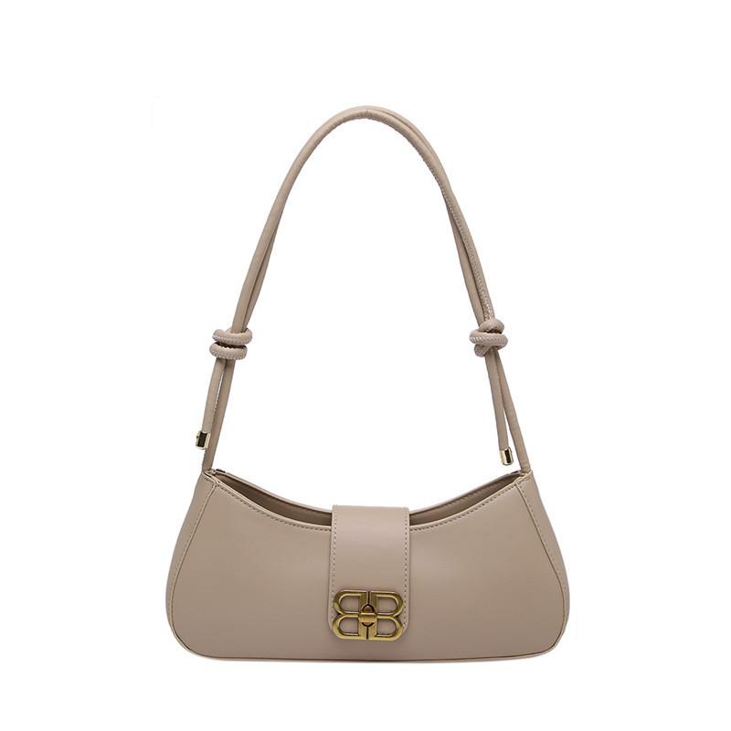 Stylish Mid-sized Urban Minimalist Pu Baguette Shoulder Bag For Everyday Use