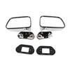 Pair Car Door Rearview Mirror Electroplated Driving Security Fit for HILUX 1988‑2005