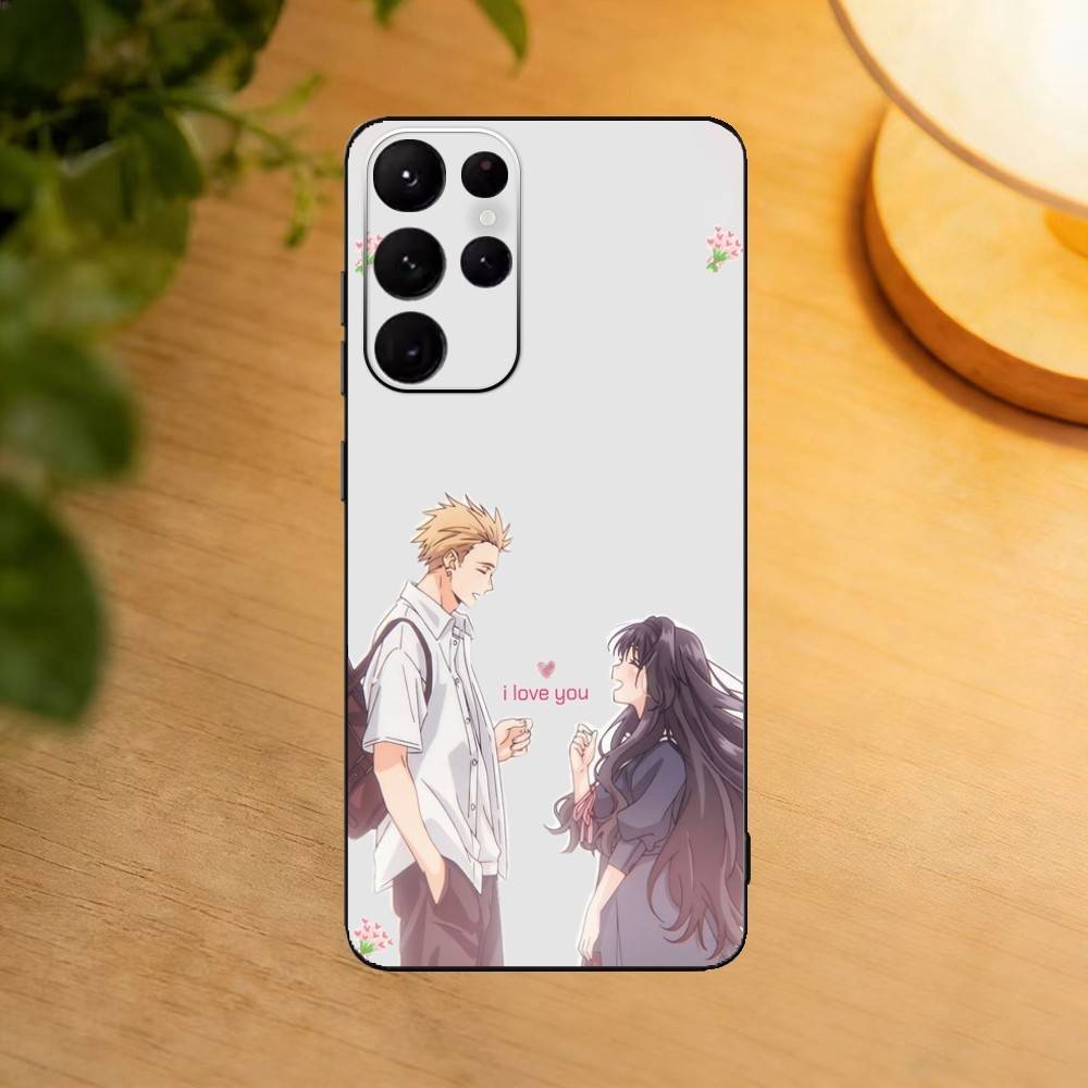 Rintaro T-Tsumugi K-Kaoruko Waguri Phone Case For Samsung S25,24,23,22,30,21,10,9,Ultra,Plus,Lite Soft Black Case