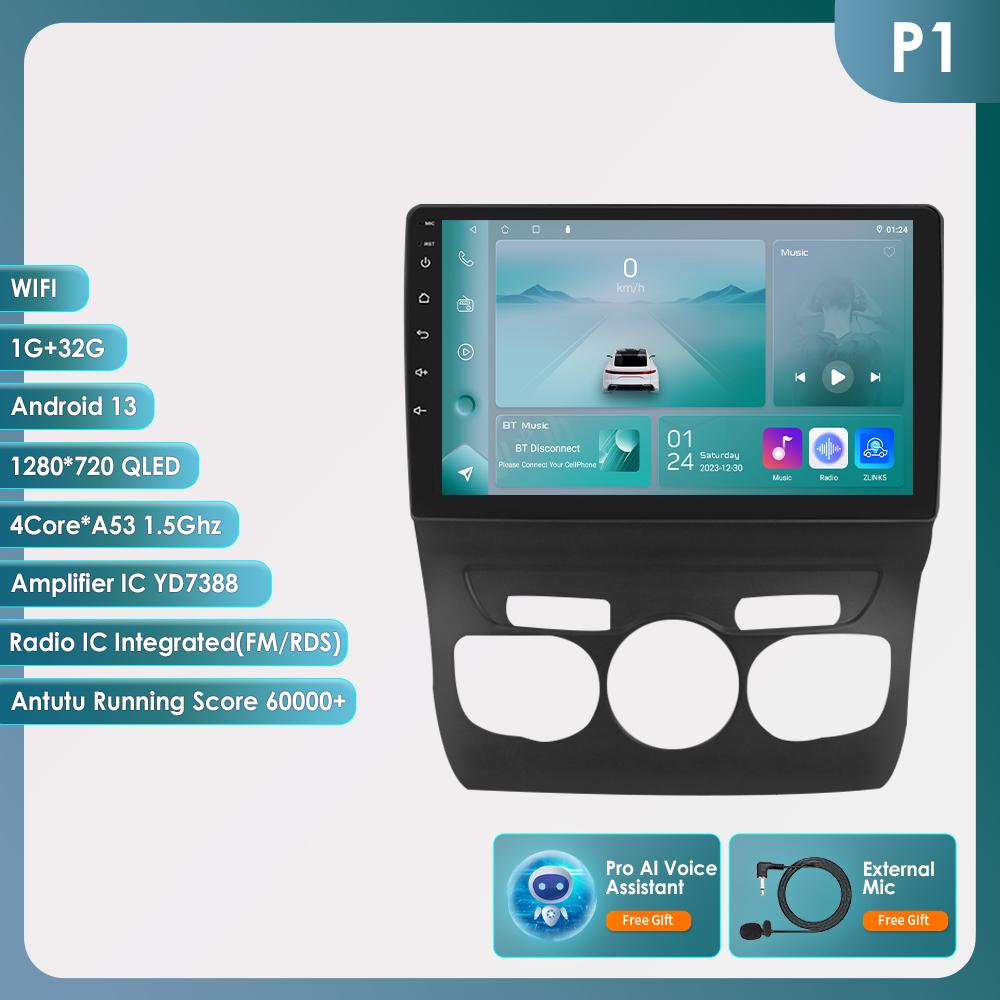 Hizpo 8G 128G 2Din Android 12 Car Radio for Citroen C4 2 B7 2013 2014 2015 2016 Multimedia Video Player Stereo RDS Nav GPS Bluetooth  RDS DSP DVR Cam