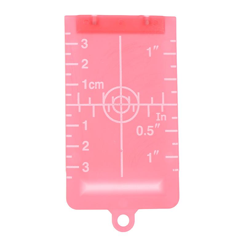 Vertical/Horizontal Laser Level Target Card Red/Green Line Beam Distance Plate Magnetic Inch/Cm Leveling Board Tool Accessories