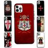 Knights Templar Coat of Arms For iPhone 13 12 Mini 11 Pro Max Case For iPhone XR X XS Max 6S 7 8 Plus SE 2020 Coque