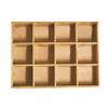 12 Grids Action Figure Wooden Storage Shelf Figure Wood Shadow Box Shelf Organizer for Bedroom