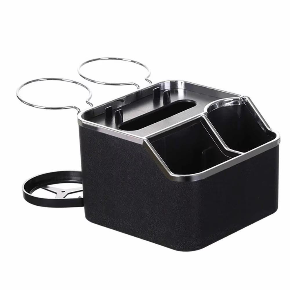 Waterproof Car Armrest Storage Box Phone Stand Car Armrest Cup Holder Tray  Interior