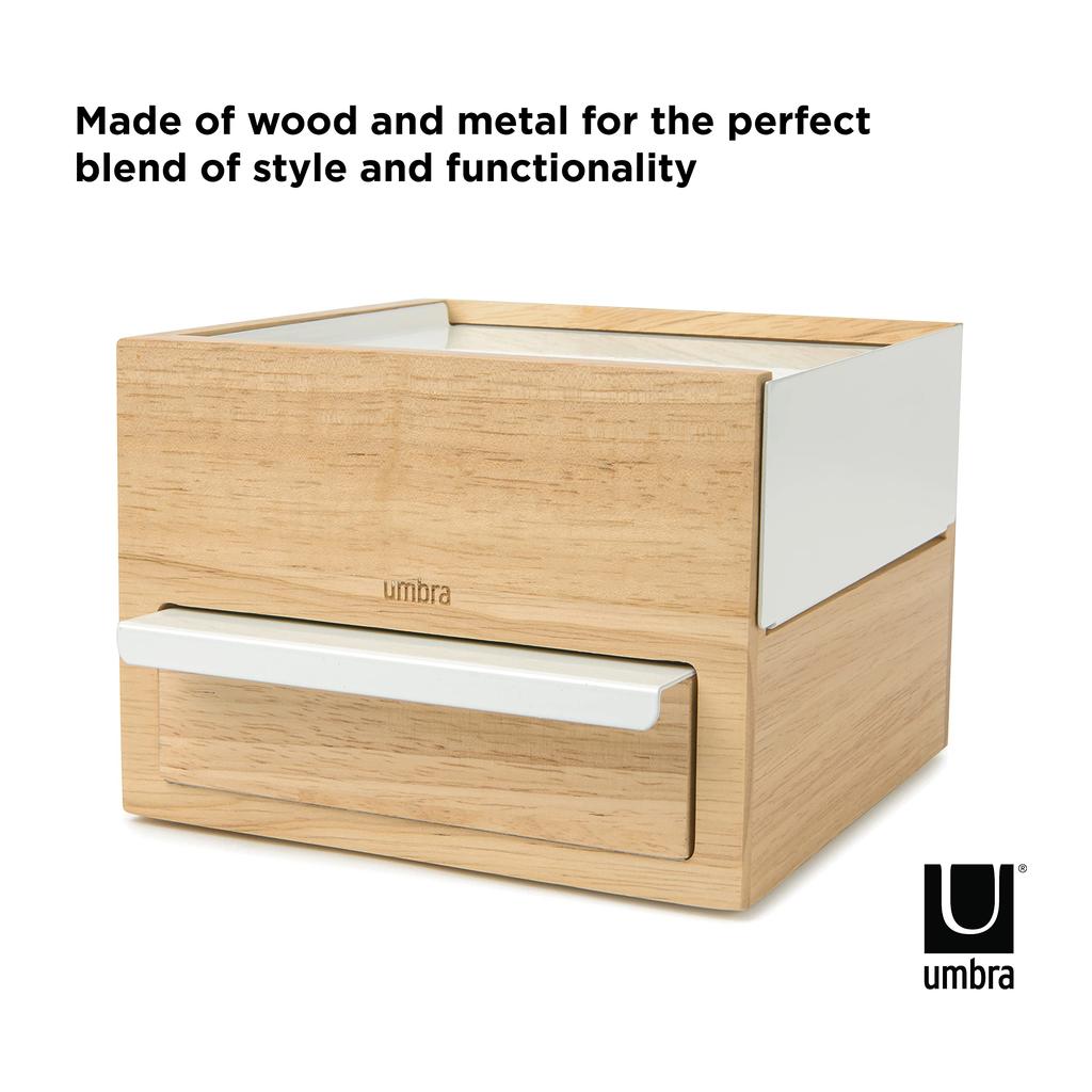 Umbra Accessory Storage Jewelry Storage Jewelry Box Tray Case Small Item Storage Trinket Box Interior Umbra Mini STOWIT 21005314390 Natural