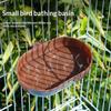Hanging Bird Parrot Bath Basin Multifunctional Feeding Bowl Bird Cage Accessories Bird Parrot Parakeets Feeder Bird Supplies