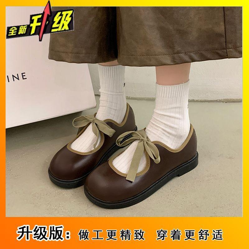 Fashion Fairy Shoes Shallow Mouth Grandma Shoes Girl 2025 Autumn and Winter New French Evening Wind with Skirt Gentle Single Shoes Girl