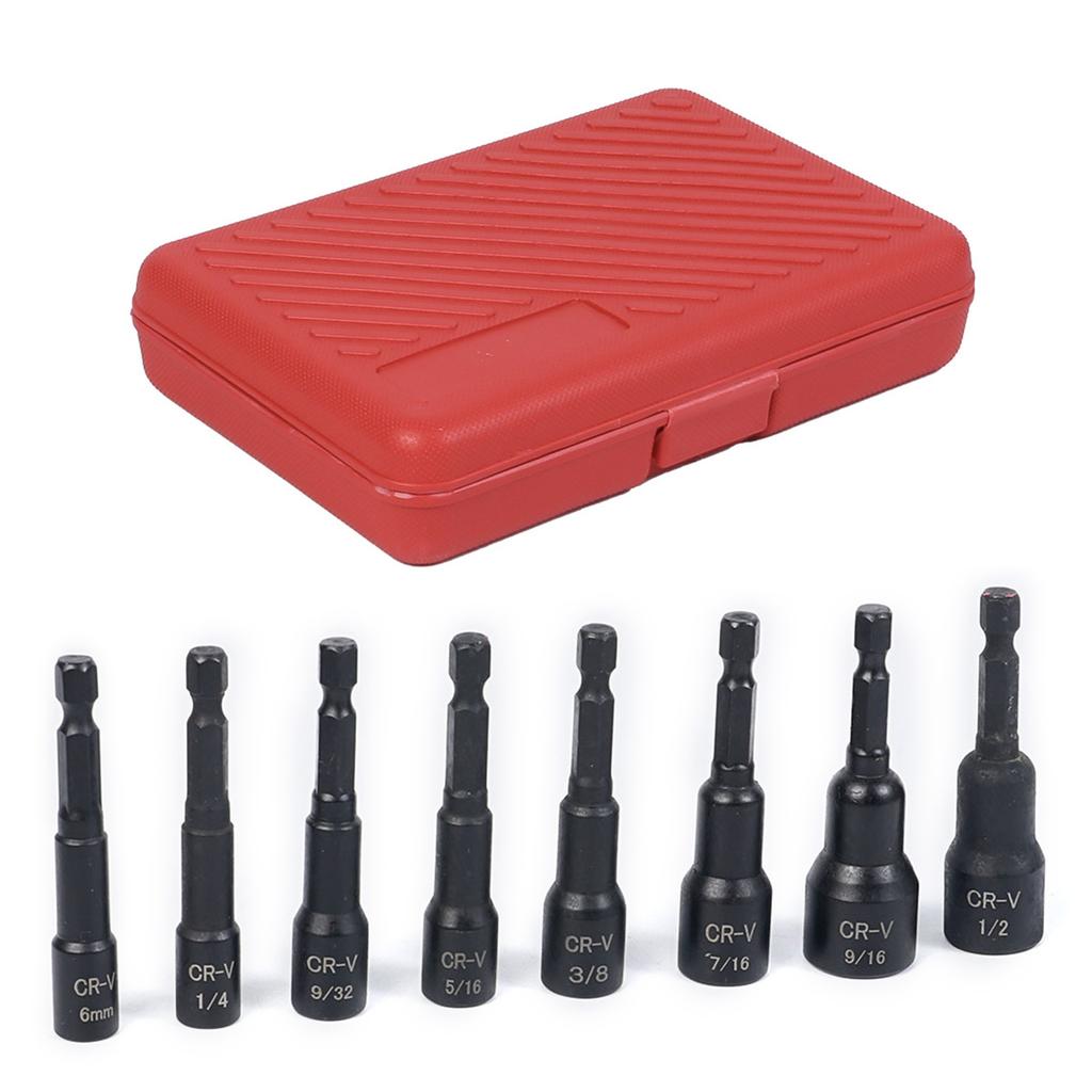 15Pcss Power Nut Driver Drill Bit Set Hex Socket Adapter Bolt Driver Repairing Tool Kit Suitable for Quick Changes