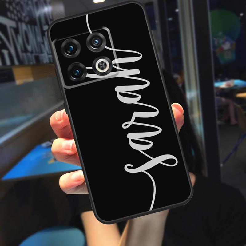 Custom Name Personlized Signature Funda For Oneplus 8T 10T 9R 9RT Ace 8 9 10 Pro Case For Oneplus Nord 2T N10 N20 CE 2 Lite