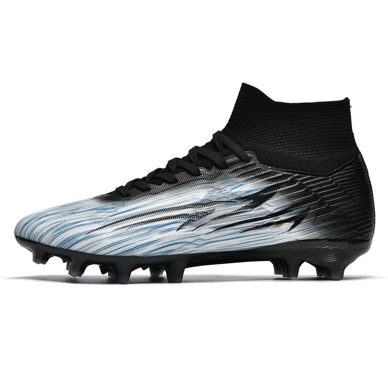 High-Top Lace-Up Football Cleats Natural Artificial Grass Training Men Women Adult Soccer Shoes