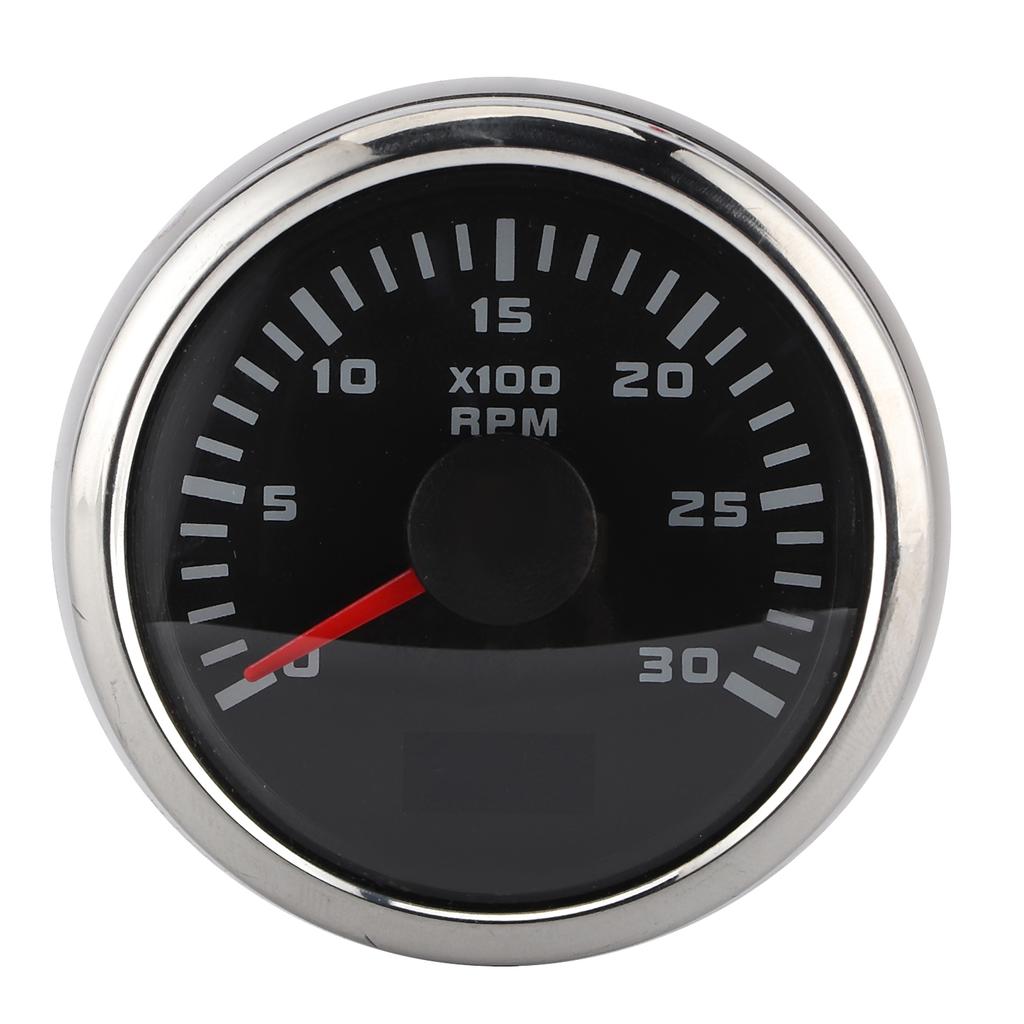 2in 3000RPM Tachometer LCD Display for Car Motorcycle Engineering Machinery Outboard Engine