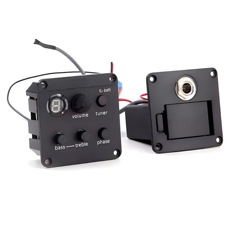 Akustikgitarren-Tonabnehmer mit Stimmgerät Gitarren-Tonabnehmer ISYS+ EQ Vorverstärkersysteme Folk-Gitarren-Tonabnehmer EQ Box Equalizer Langlebig