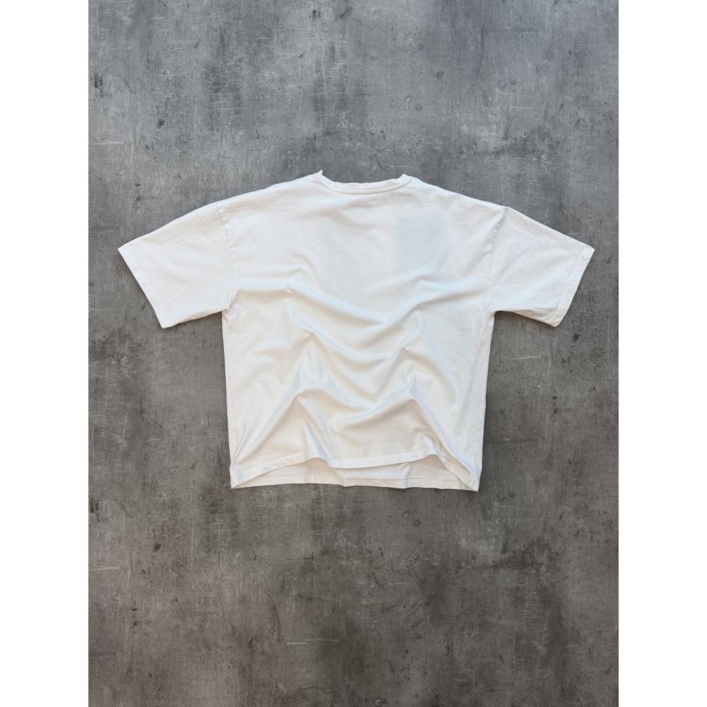 Vicinity People T-Shirt White Oversized Men Women Heavy Cotton High Quality Short-sleeved Comfortable Breathable Female Male Clothing
