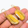 Rhyolite Jasper Gemstone 925 Solid Sterling Silver Jewelry Earring 1.89" GK-5670