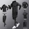 Men's Quick-Dry Sports Set: Gym Vest, Tight Long Sleeve, Morning Run & Cycling Suit