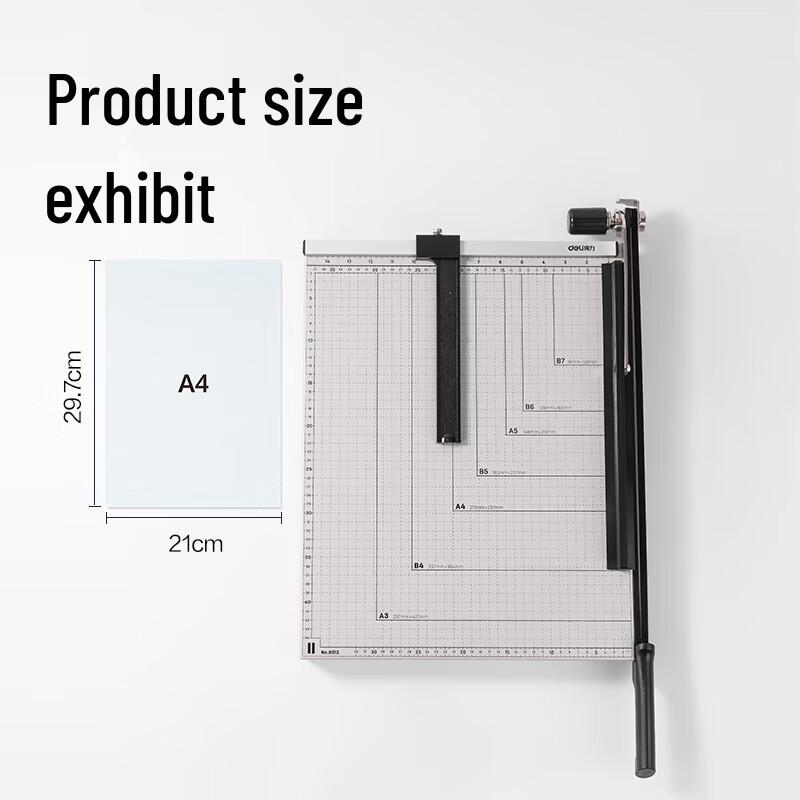 Deli A3 Steel Manual Paper Cutter CN plug (adapter included)