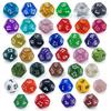 10PCS Polyhedron Acrylic D12 12Sided Dice For Classroom Math Educational Toys Learning Resources Board Games Accessories