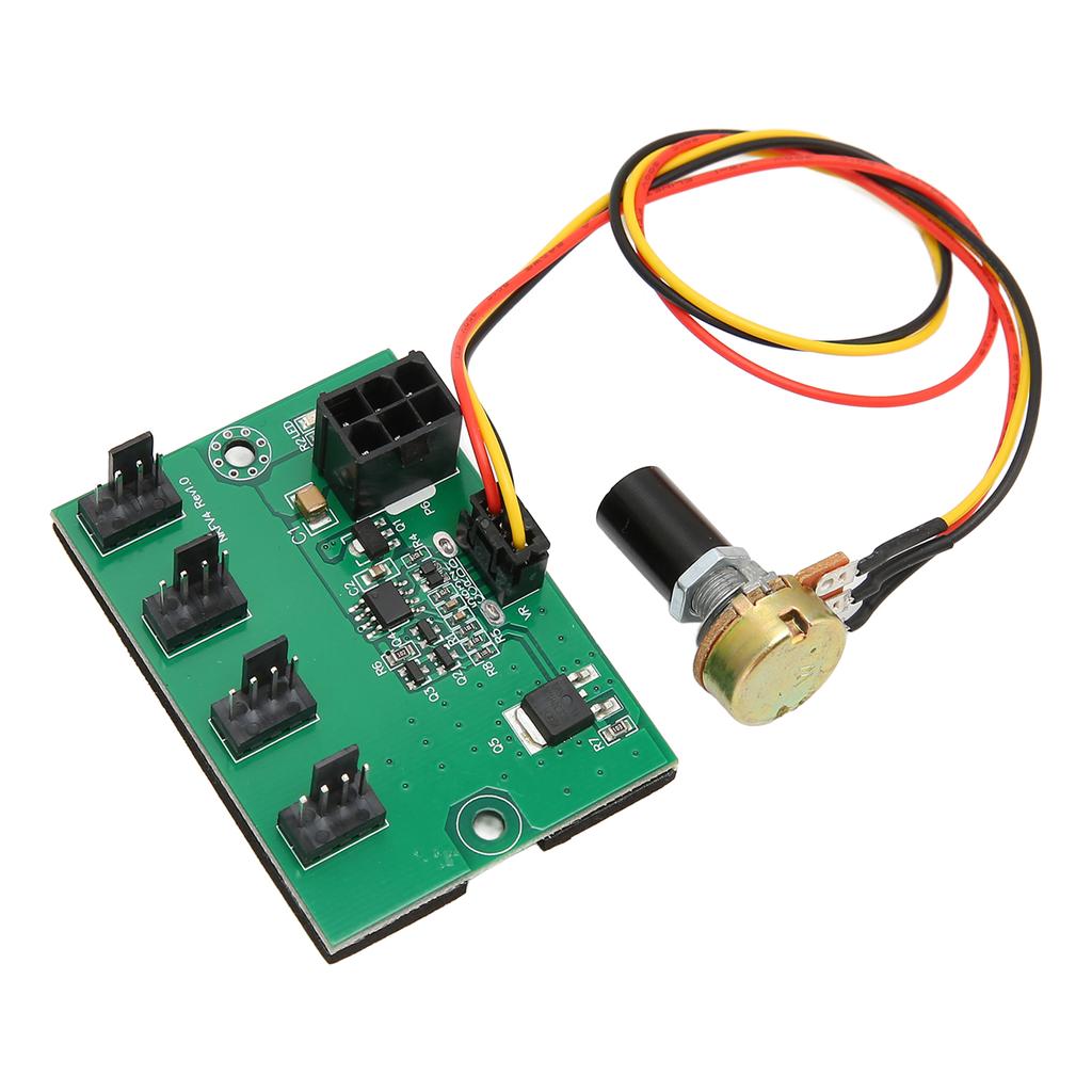 4 Pin Fan Adapter 2 Pin 3 Pin 4 Pin 4 Way 6Pin 12V Power Supply Plug and Play PC Chassis Cooling