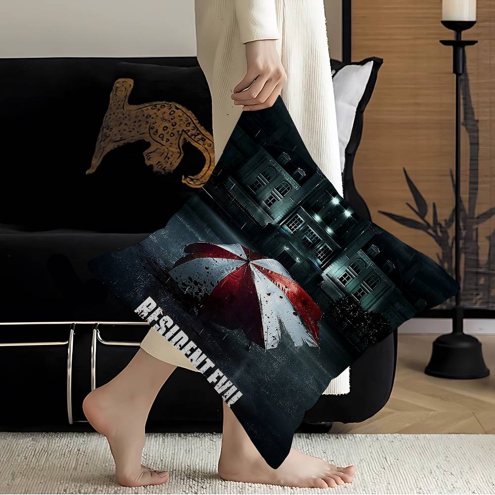 Classic Video Game RResidentsEEvils Pillow Gifts Home Office Furnishings Bedroom Sofa Car Cushion Cover Case 45x45cm
