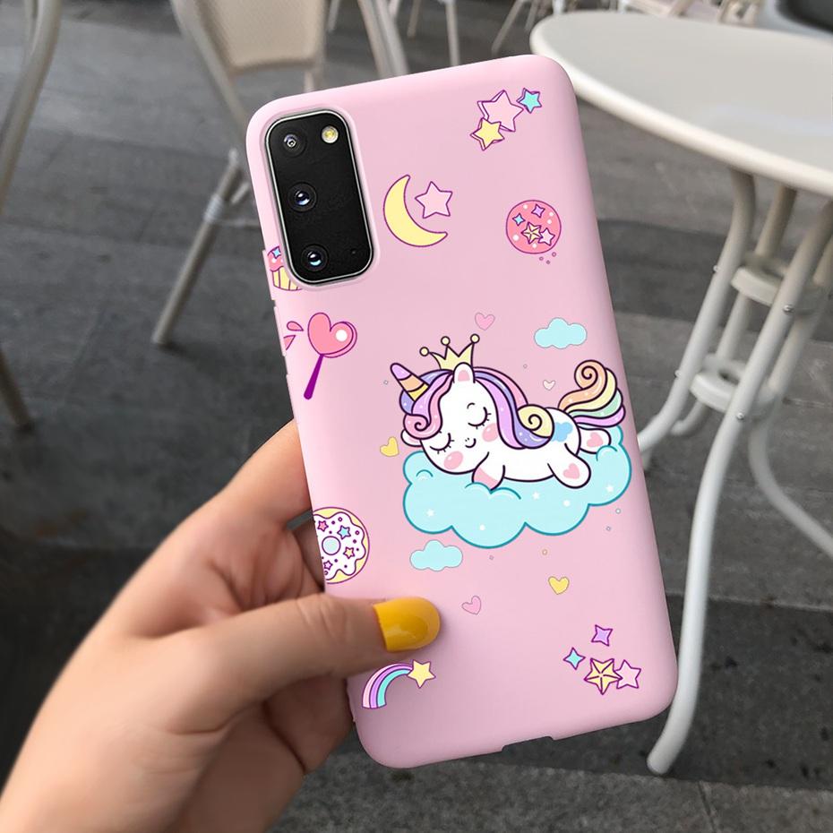 For Samsung Galaxy S20 5G S20+ Case Cover Fashion Soft Silicone Macaroon Phone Cases For Samsung S20 FE S 20 Plus S20Plus Funda