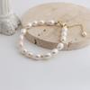 Small Rice Pearls Rice Pearl Strand Bracelets Adjustable Chain Beaded Strand Bracelets  Women