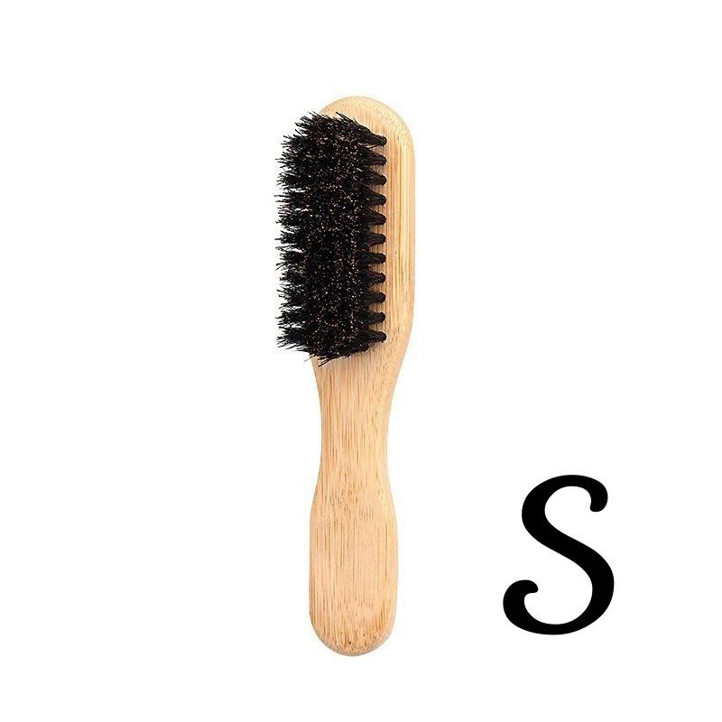 

3style Boar Bristle Hair Brush Multifunctional Beard Comb for Flattening Hair & Sleek Ponytail Bun Create Sleek Frizz-Free Look
