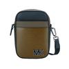 New Hudson Cow Leather Cell Phone Pouch Shoulder Bag Crossbody Bag Men's Pure Black 33H1LHDC1L-333