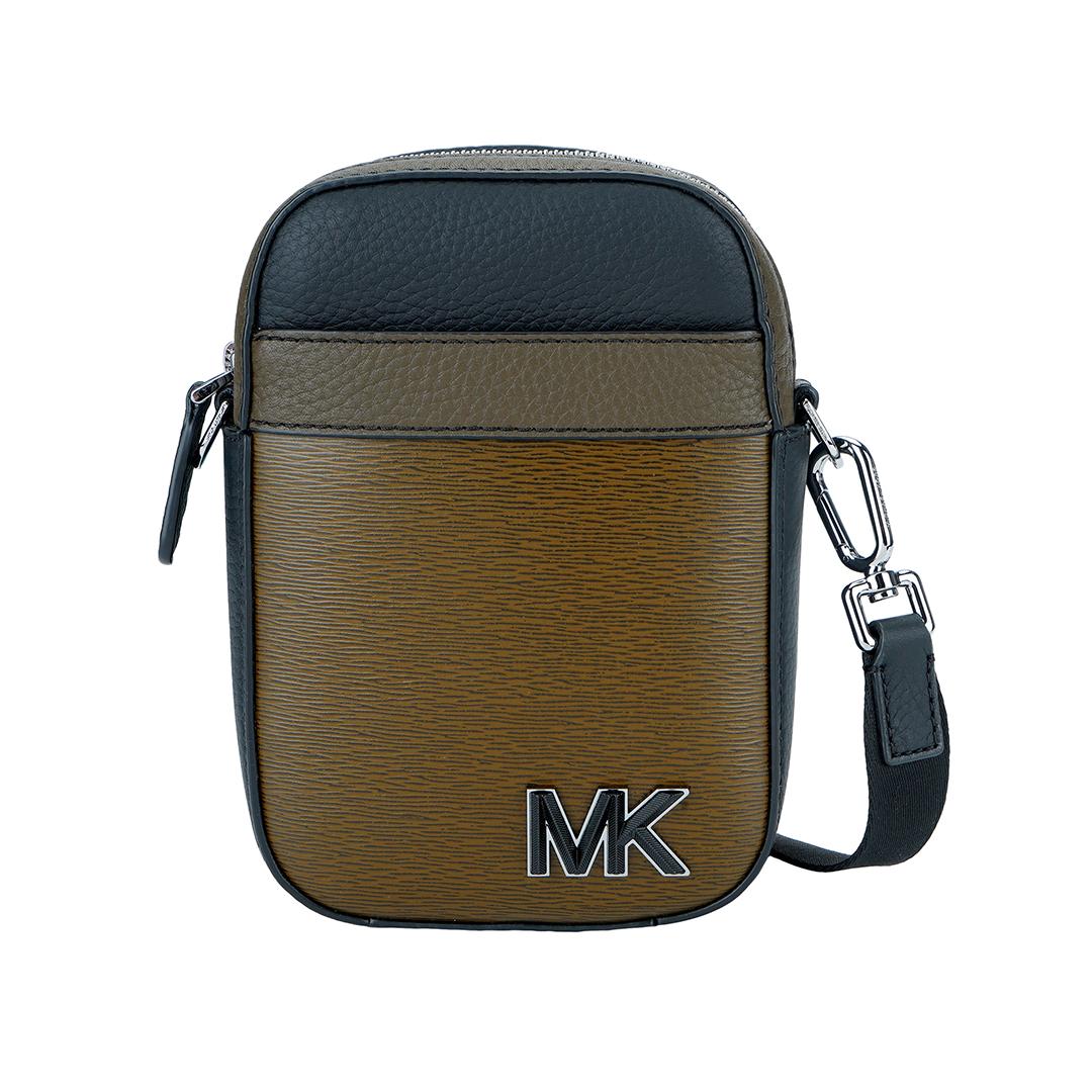 

Новый MICHAEL KORS Hudson Кожа коровы Чехол для мобильного телефона Сумка на плечо Сумка через плечо Мужской Чисто черный 33H1LHDC1L-333 13.0*5.1*19.1CM