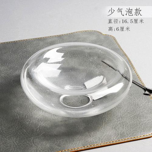 Double Glass Plate Creative Sushi Dessert Plate Restaurant Food Decoration Main Dish Nordic Style Home Kitchen Plate Tableware