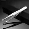 1-Pack Stainless Steel Press-Type Circular Nose Hair Clipper / Tweezers - Portable Nose Hair Trimmer