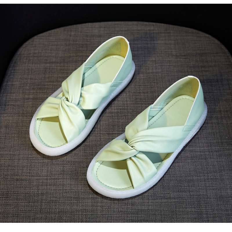 2025 New Summer Women's Jelly Flat-bottomed Cool Slippers Comfortable Non-slip Rubber Sole Soft Suitable Maternity Shoes