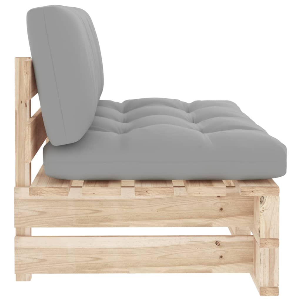Vidaxl Ogrodowa Sofa Środkowa Z Palet, Impregnowane Drewno Sosnowe