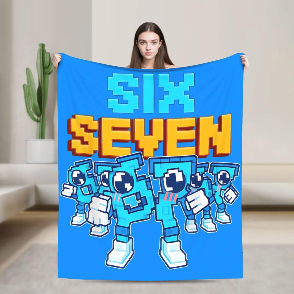 Steal a Brainrot Six Seven 67 Brainrot Gaming Italian Pătură Husă Lână Ultra-Moale Pătură Aruncată pentru Pat Dormitor Plapumă