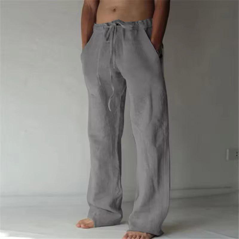 Men's Solid Color Straight Leg Casual Pants - New and In Stock