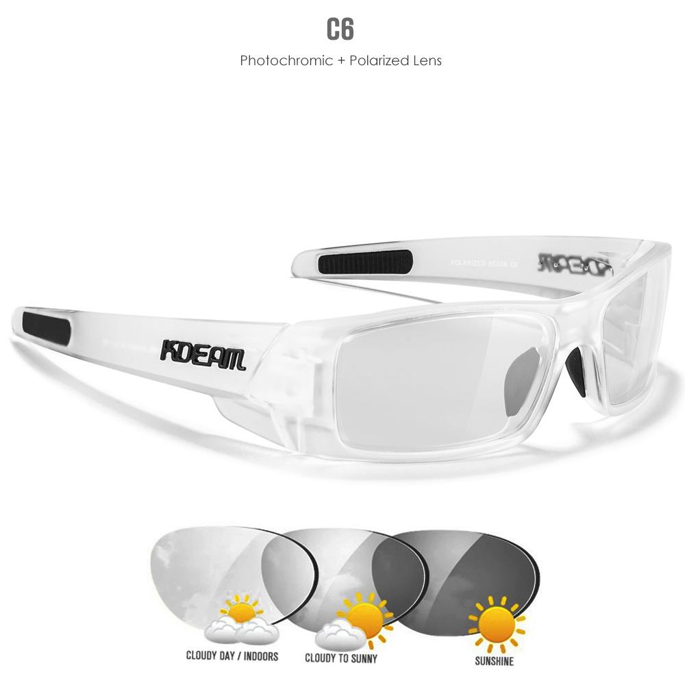 KDEAM Polarized Sun Glasses Men Women Driving Shades Male Rectangular Sunglasses Hiking Versatile Eye Protection UV400 Eyewear