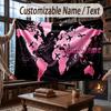 Fantasy Magic Theme Throw Blanket Custom Name Text Personalized Blanket Soft Cozy Blanket for Home Sofa Bed