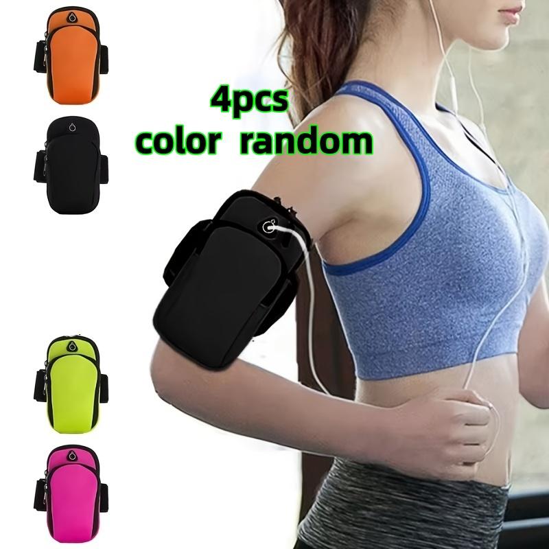 4/2 Pieces In Random Colors Outdoor Sports Arm Bag Portable Running and Cycling Fitness Arm Strap Universal Phone Storage Bag Lightweight and