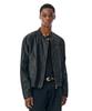 Secondmono Coated Nylon Zip Jacket [Black]_Sejk034Black