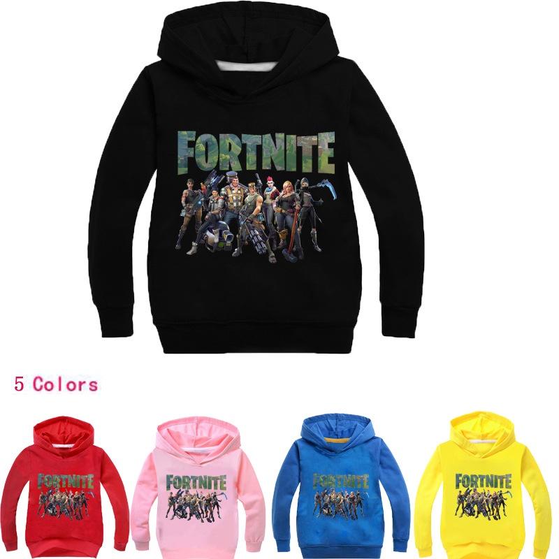 Fortnite Kids Hoodie Boys Girls Jumper Sweatshirt Pullover Jumpsuit With Comfortable Cotton Blend Fabric