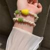 2 st/set Utsökt Frukt Staplad Armband Sött Bohemia Handkedja Päronpärla Armband Dekoration