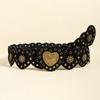 Wide Side Cowgirl Waist Belt Korean Style PU Leather Waistbands Rivet Waist Belt  Dress Decoration