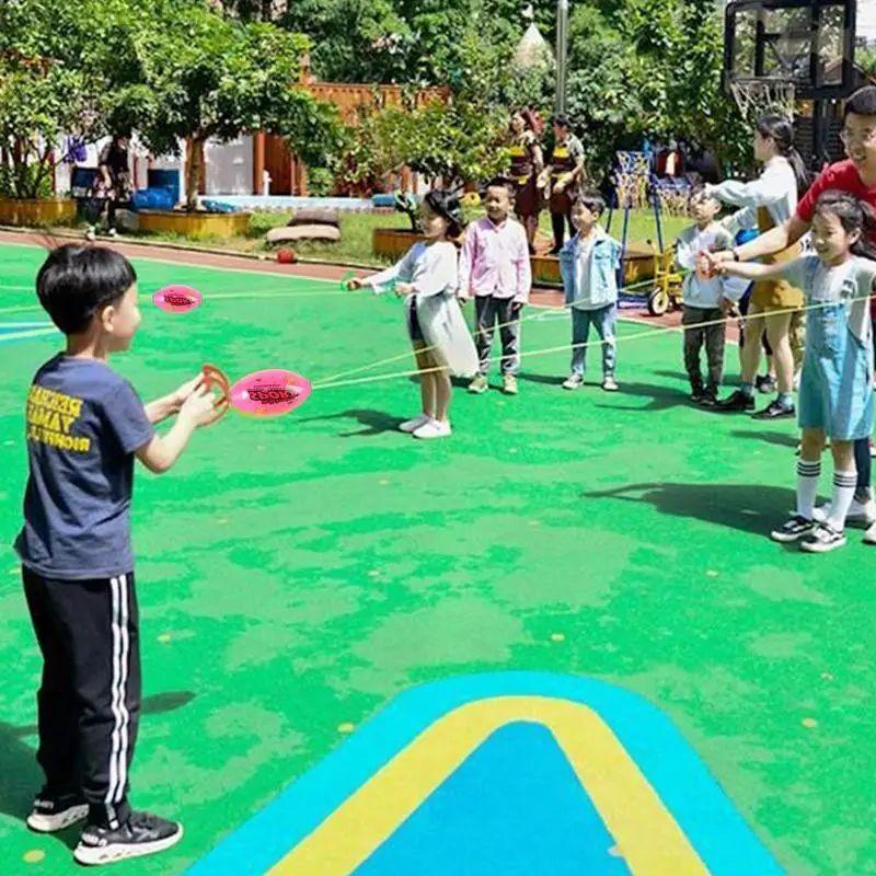 1pcs Combination Shuttle Ball Parent-child Interaction Outdoor Training Equipment Double Pull Ball Children's Kindergarten Toys