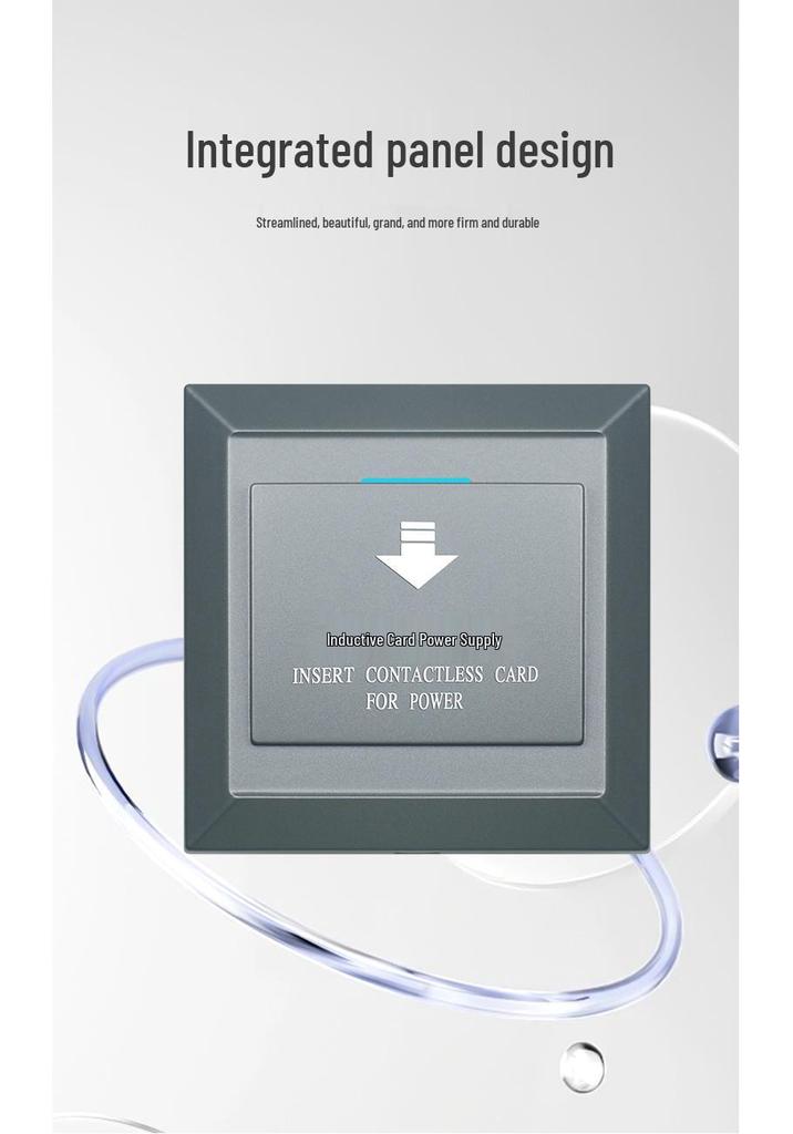 Weichuang Smart Hotel Room Card Power Switch – Low/High Frequency Inductive Power-Saving Wall Switch