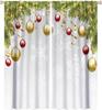 Kids Christmas Nutcracker Curtain Soldier Model Merry Xmas Window Treatments For Bedroom Living Room Snowflakes Winter Reddrapes