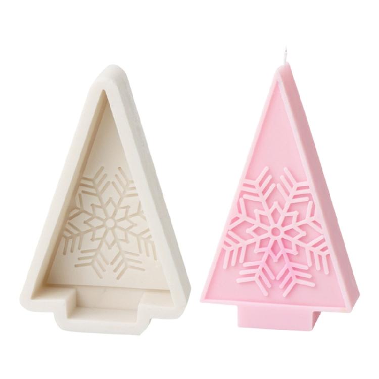 Christmas Tree Candle Mold Reusable Silicone Mold for Home Decoration Stylish Aromatherapys Mould Jewelry Supplies