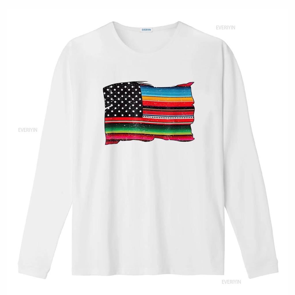 Mens Mexican American Chicano Sarape Flag T Shirt Vintage Washed Stretched Comfortable Graphic Soft Stylish Casual Unisex