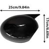 Rearview Mirror Caps Cover Glossy Black Sticking Compatible With BMW/MINI COOPER R55 R56 R57 R58 R60(Gloss Blcak)